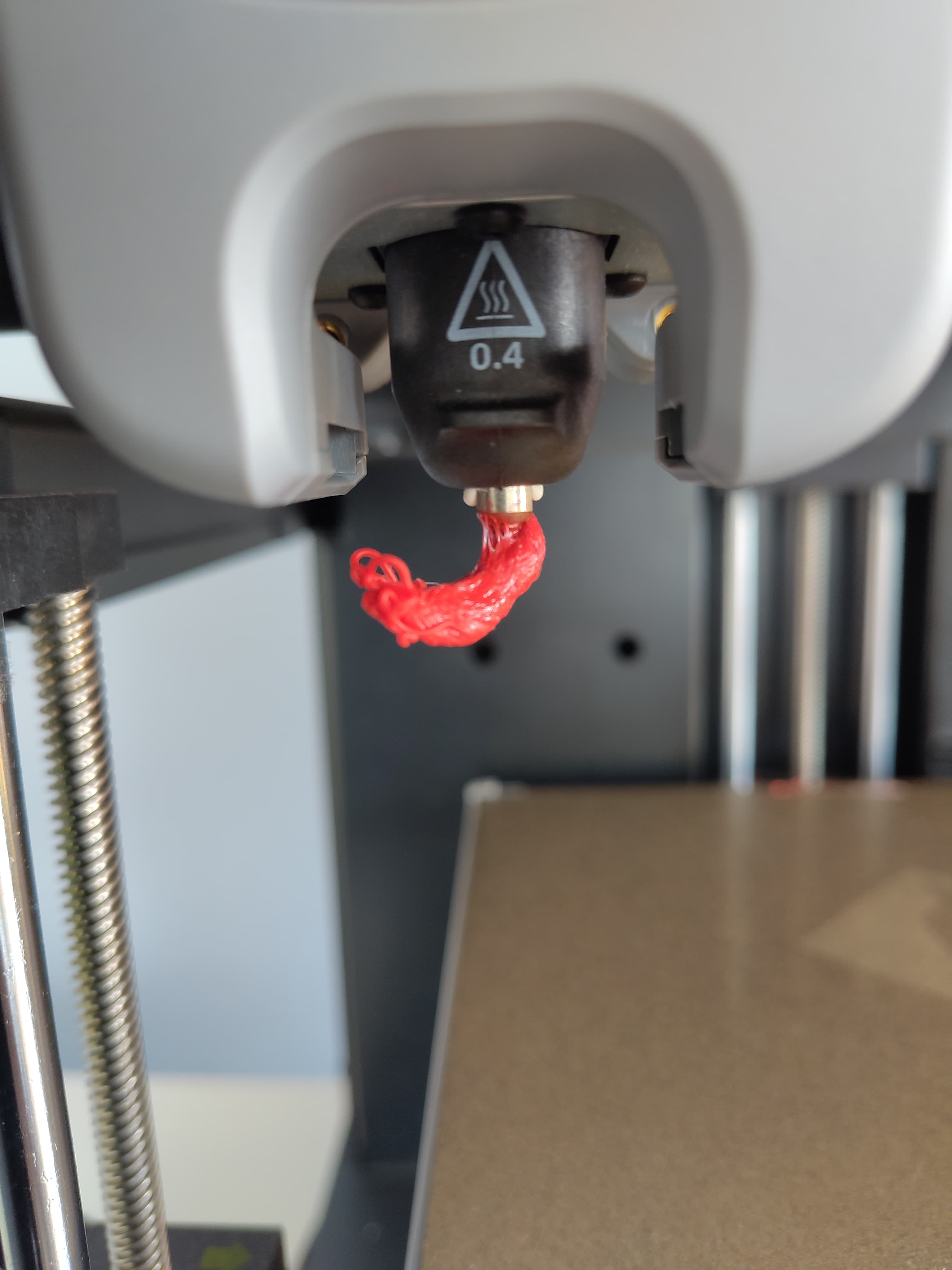 Why is there a blob on my nozzle?